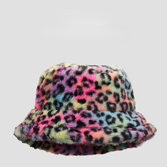 Sombrero De Pescador De Felpa Con Estampado De Leopardo Tie-dye al por mayor